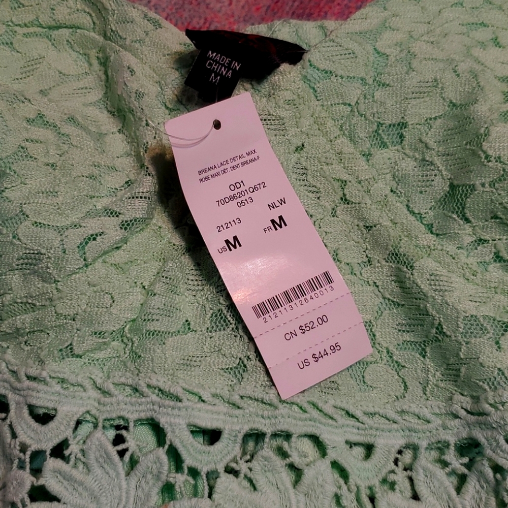 Mint green summer dress